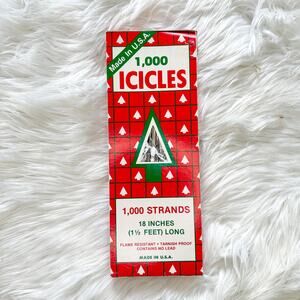 Vintage Rauch Icicles 1,000 Strands No Lead Flame Resistant